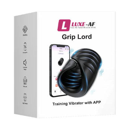 Luxe-AF Grip Lord App Control Masturbator in retail packaging