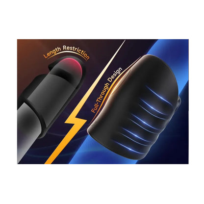 Open-ended masturbator design allowing unrestricted depth