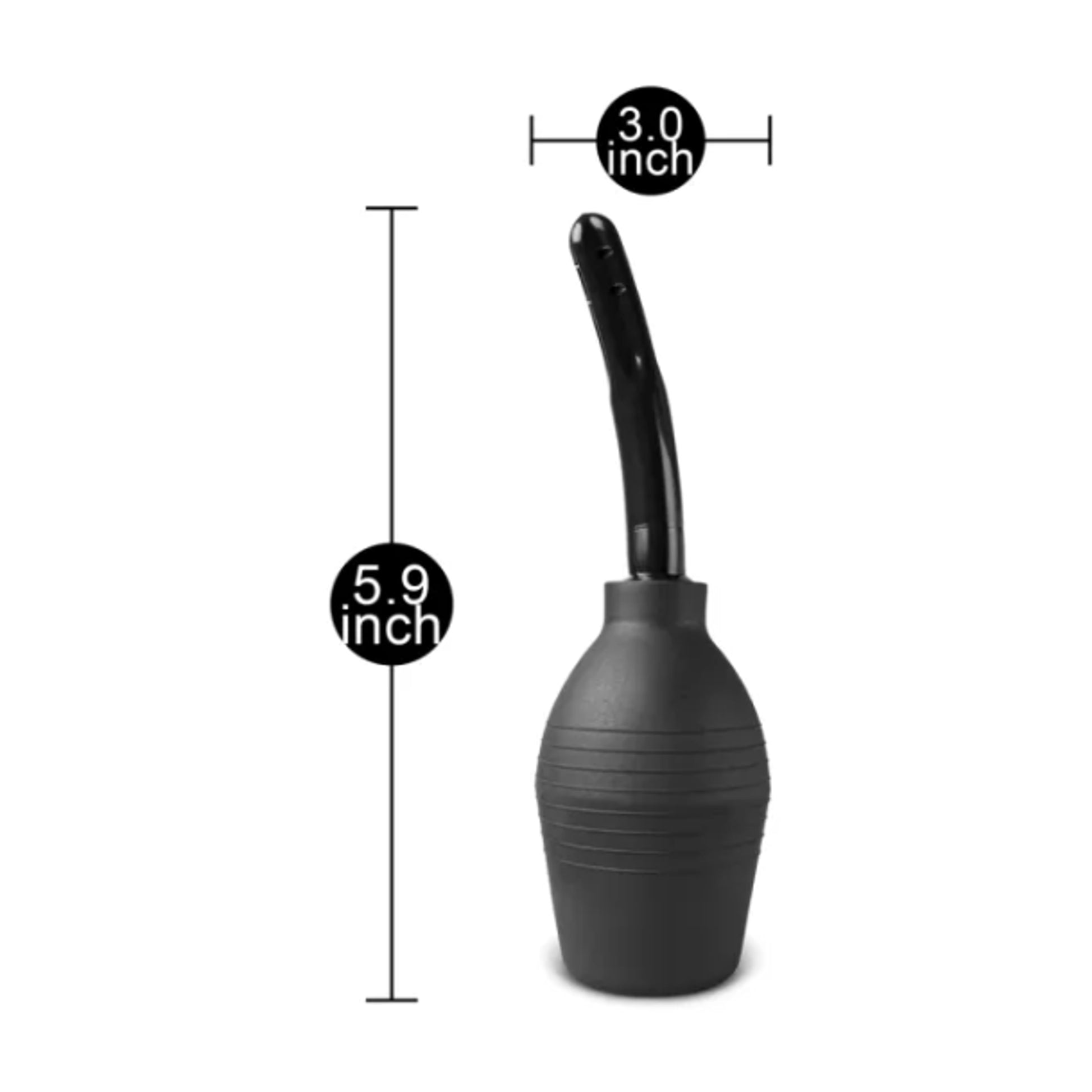 Product dimensions graphic showing overall size