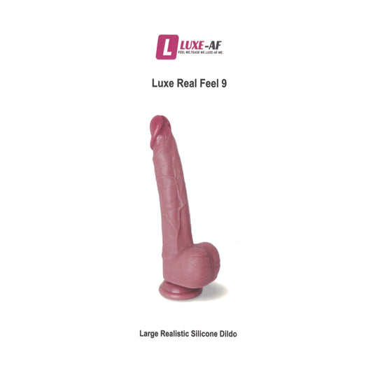 Luxe-AF Luxe Real Feel 9.1 Inch Realistic Dildo retail packaging