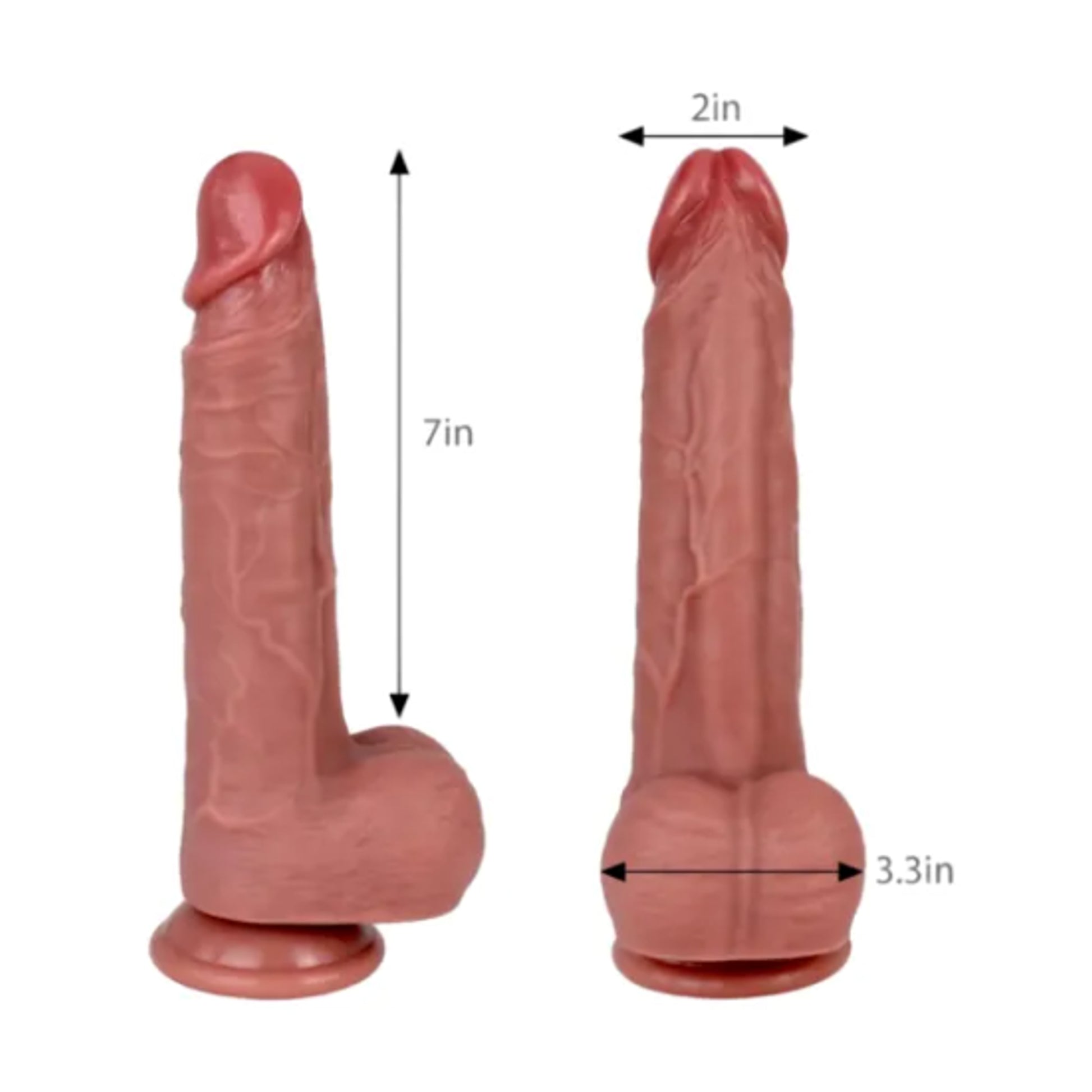 Dimension guide showing product measurements