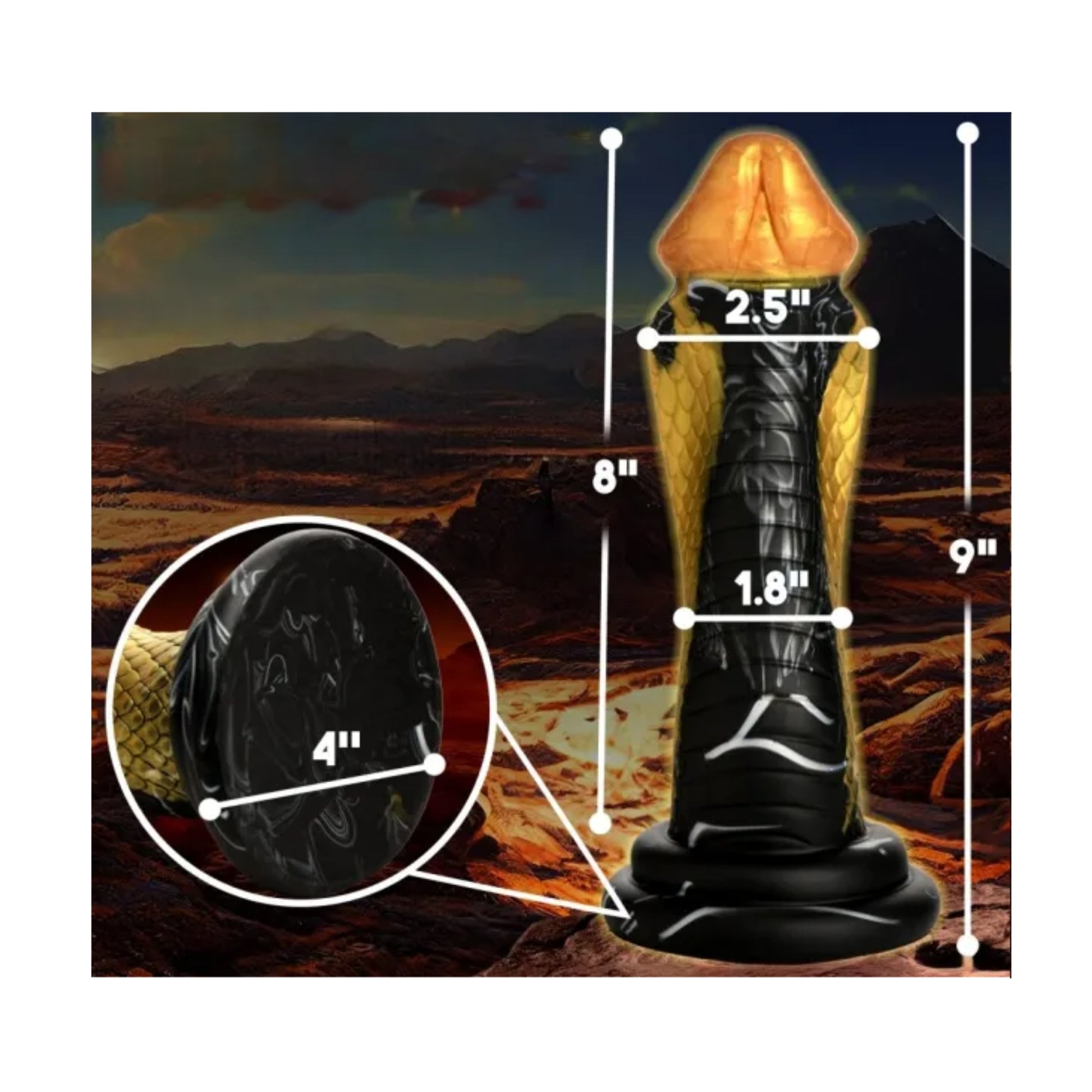 Dimension guide showing size and width measurements