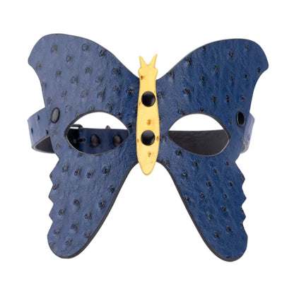 Front view of butterfly mask with tan centre detail