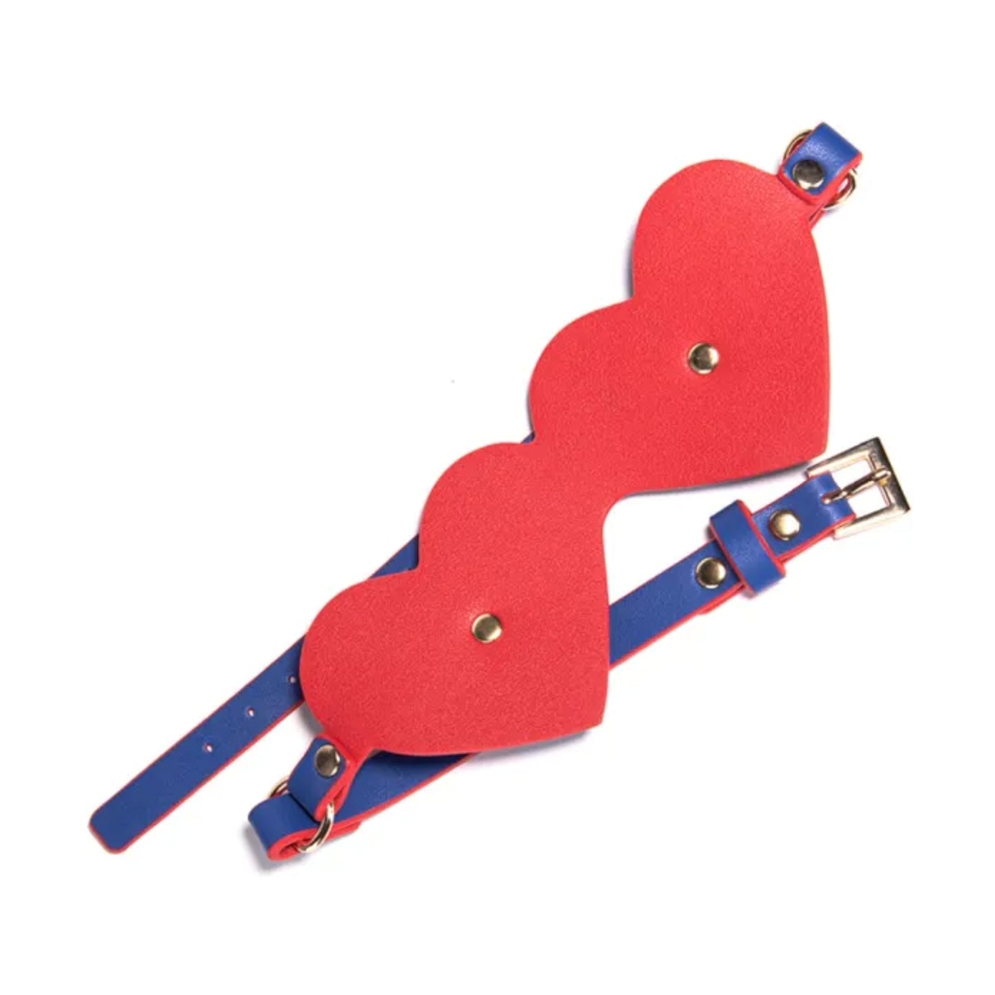Rear view showing backing and adjustable buckle strap