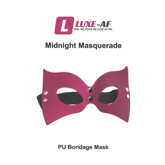 Luxe-AF Midnight Masquerade Venetian Mask retail packaging