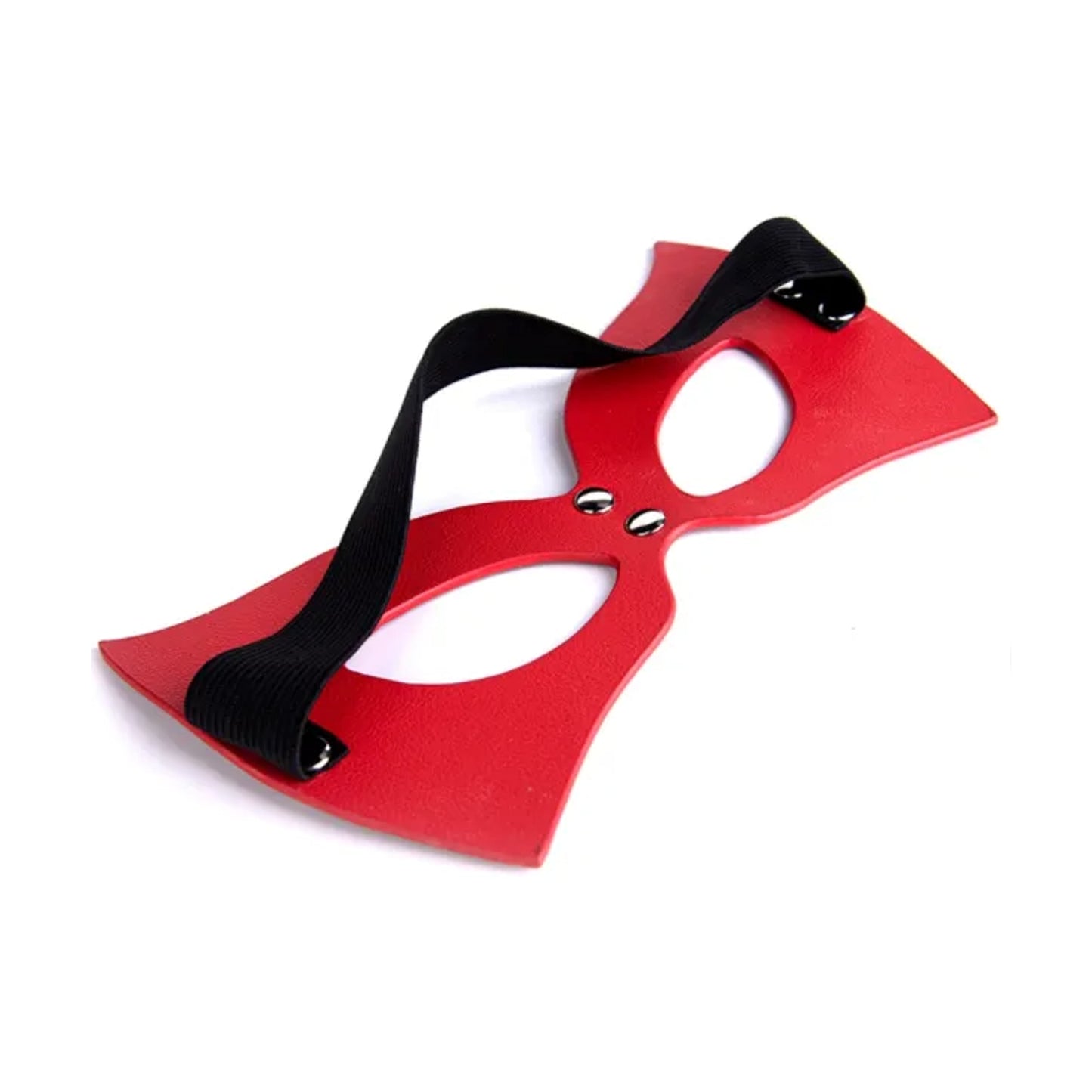 Rear view of Venetian mask showing elastic head strap