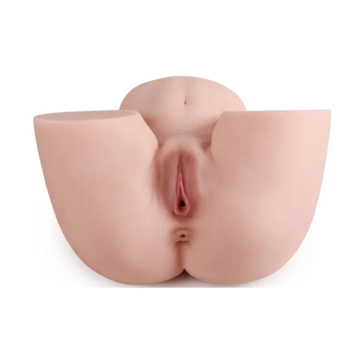 Front view showing torso shape and detailed vagina