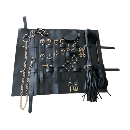 Luxe-AF Noir Bondage Kit stored in organiser pouch