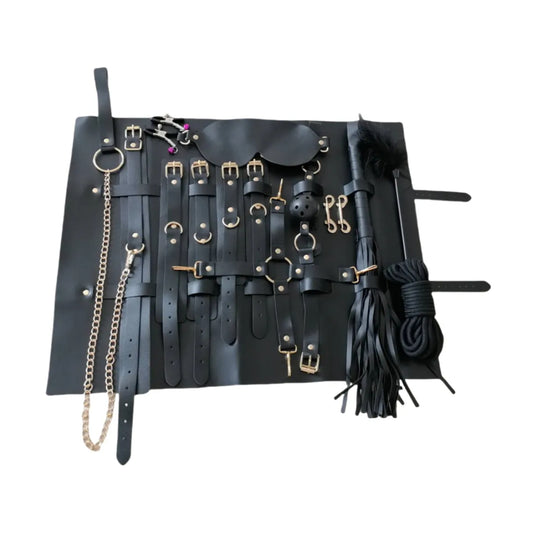 Luxe-AF Noir Bondage Kit stored in organiser pouch