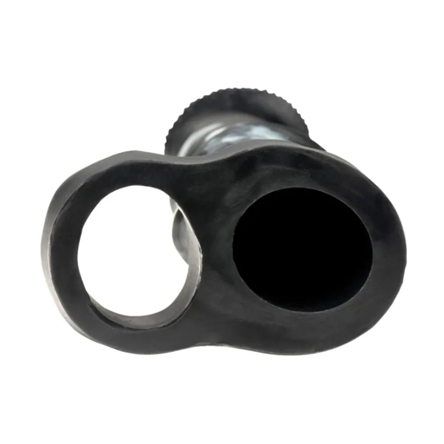 Opening view showing hollow interior and support ring