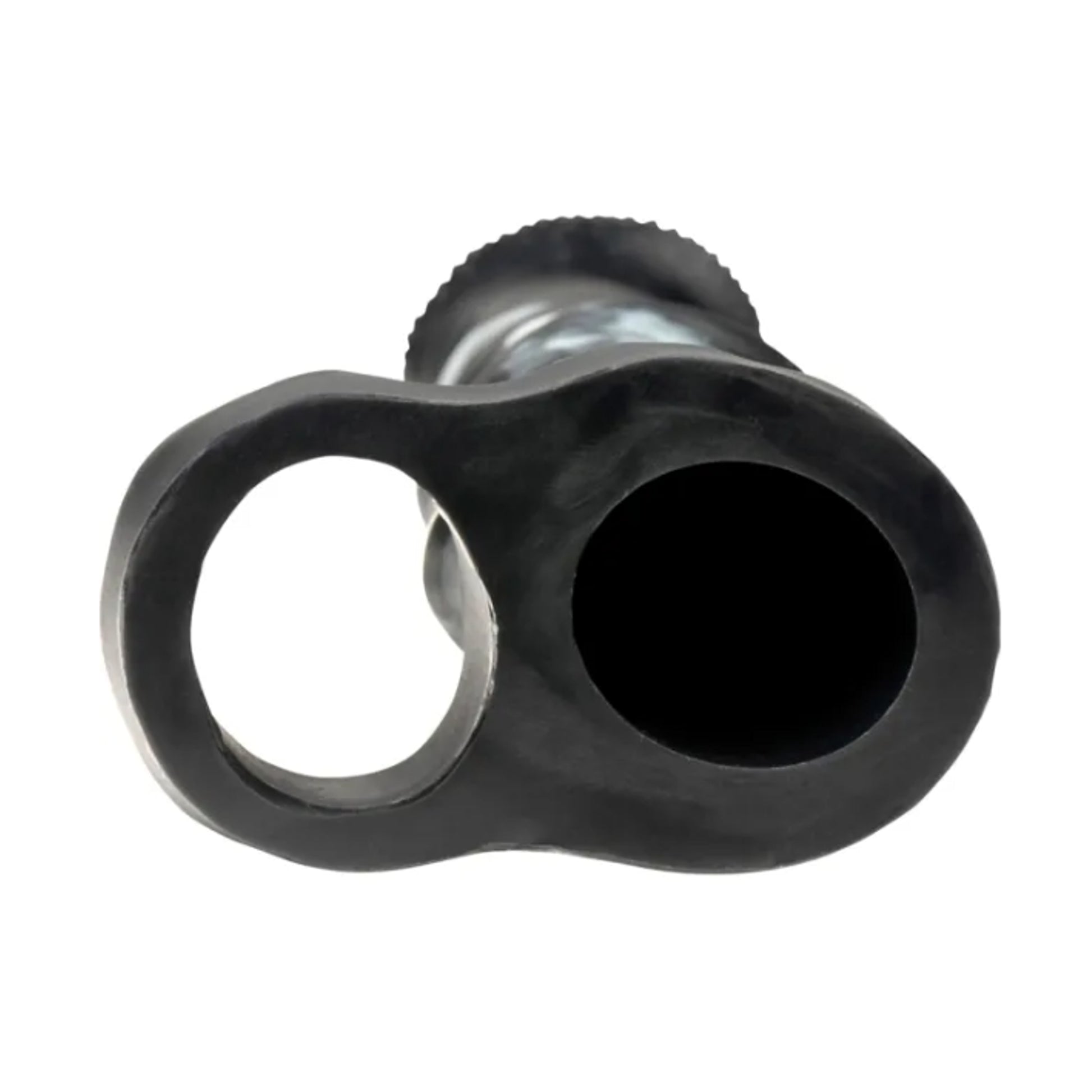 Opening view showing hollow interior and support ring