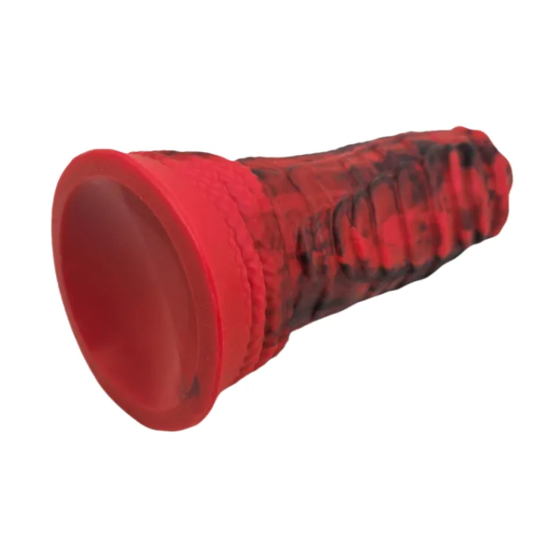 Base view showing suction cup underside of monster dildo