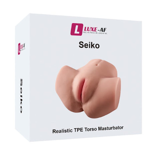 Luxe-AF Seiko Realistic TPE Torso Masturbator in packaging