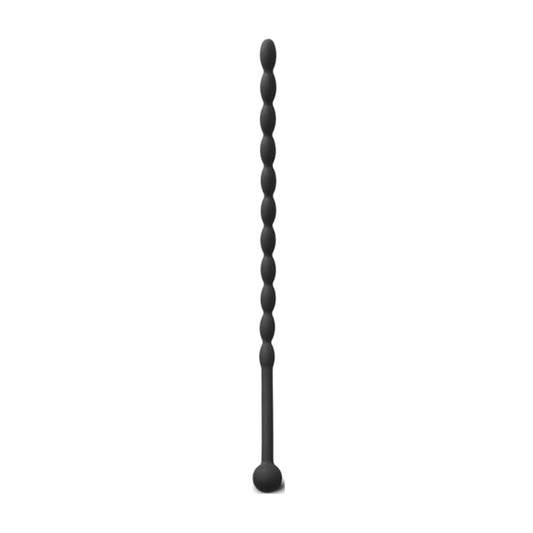Luxe-AF Silicone Beaded Penis Sound 6.1 Inch upright view