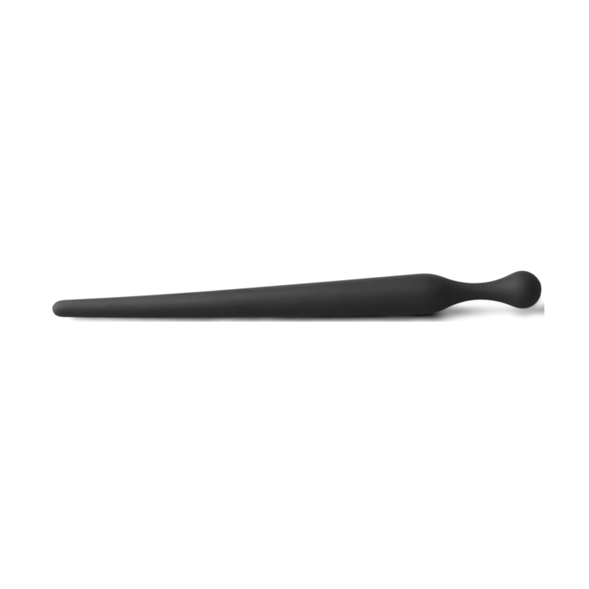 Silicone penis sound side profile laying flat