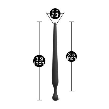 Silicone penis sound dimensions display