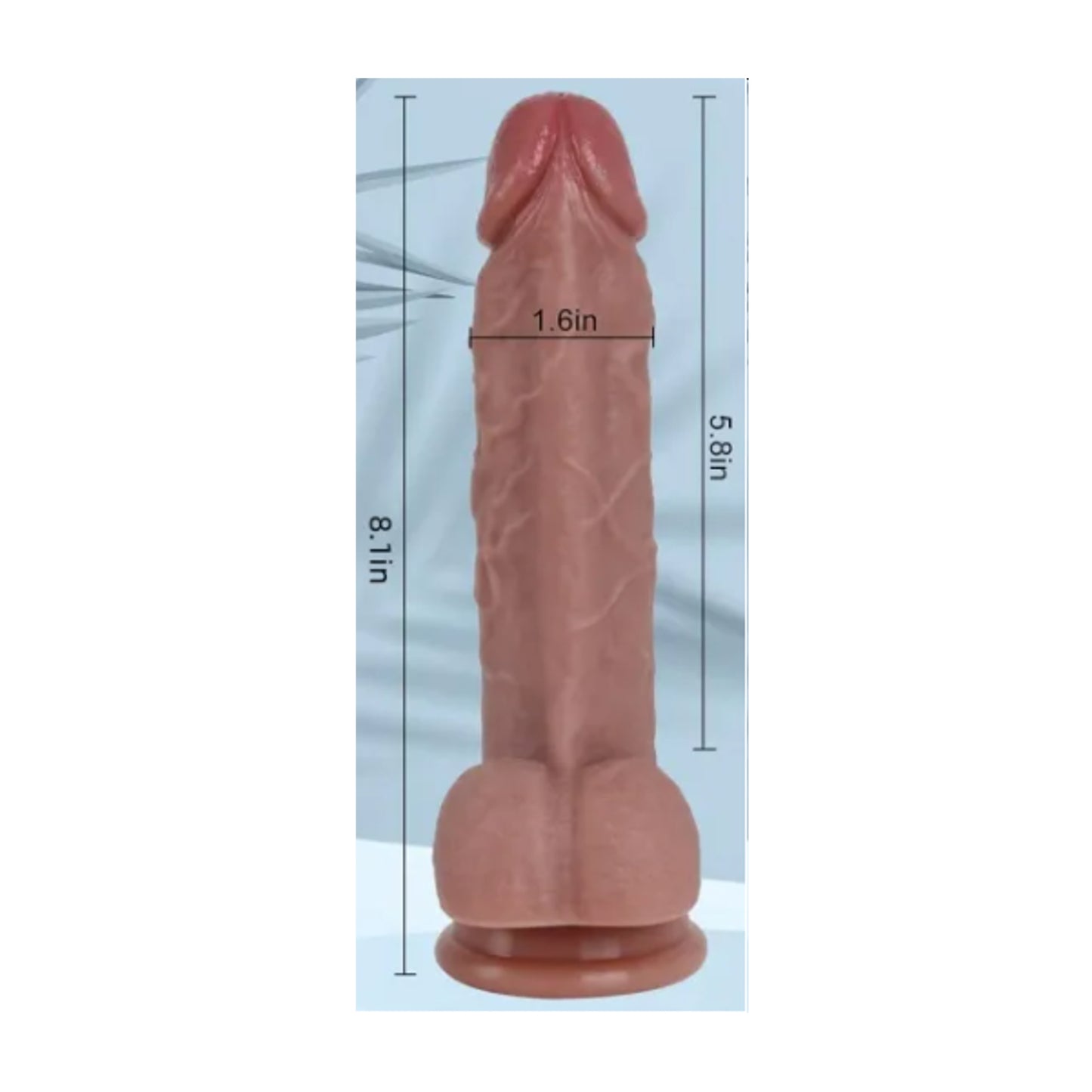 Dimension guide showing product measurements