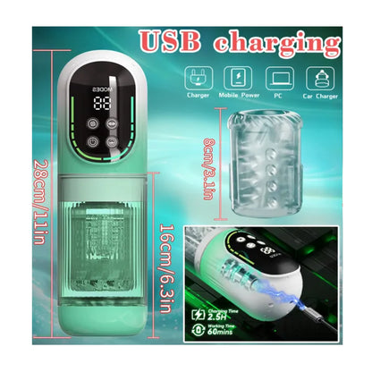 USB charging and product dimensions