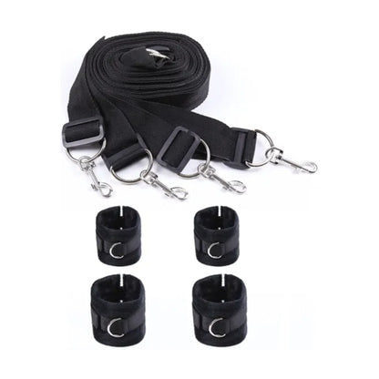 Luxe-AF Under Bed Restraint Kit unboxed layout