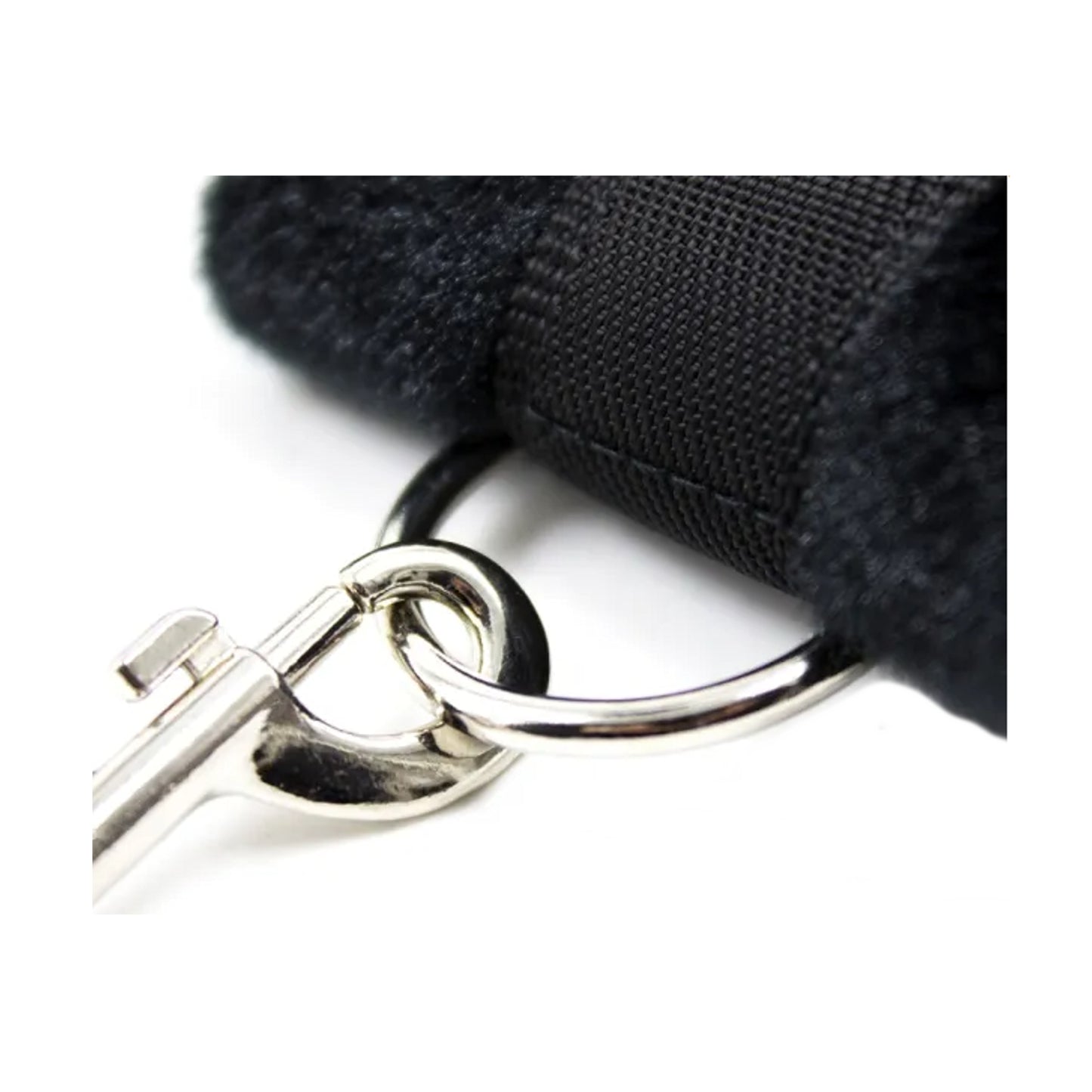 Close-up of cuff attachment hardware detail