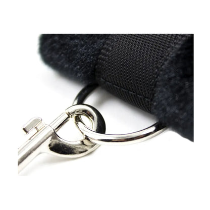 Close-up of cuff attachment hardware detail