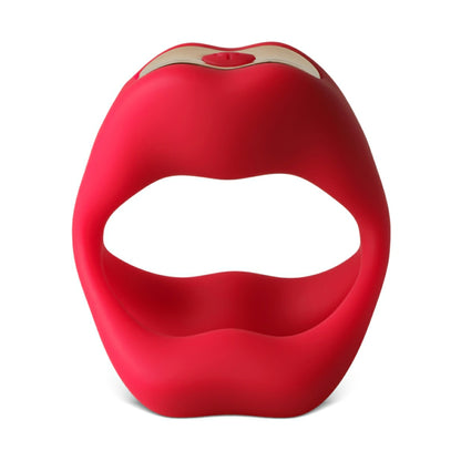 red rechargeable C-Ring lips shape