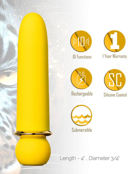 Maia Jaguar Bullet Vibrator Yellow