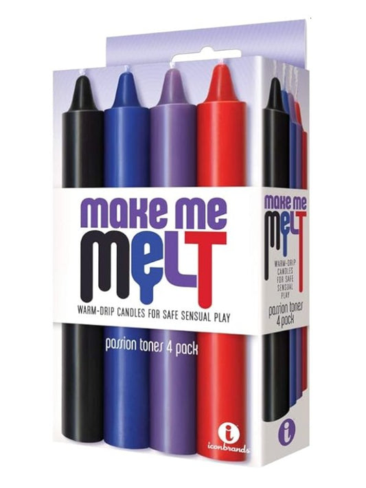 Make Me Melt Warm Drip Candles 4 Pack Passion Tones 1
