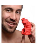 Master Series Red Chamber Silicone Male Chastity Cage 5