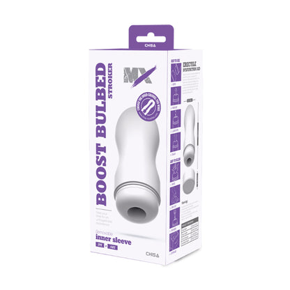 MX Boost Bulbed Stroker in retail packaging