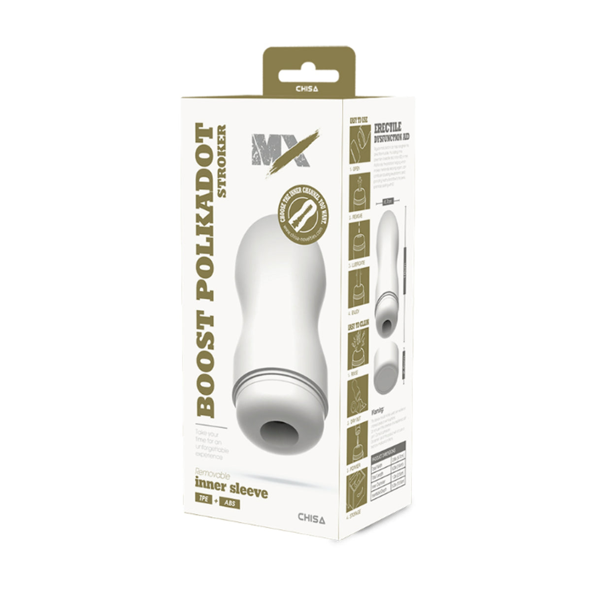 MX Boost Polkadot Stroker in retail packaging