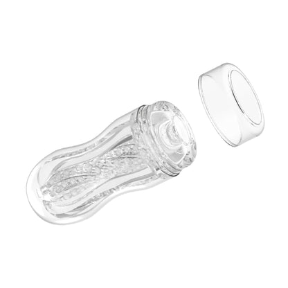 Clear stroker with removable end cap