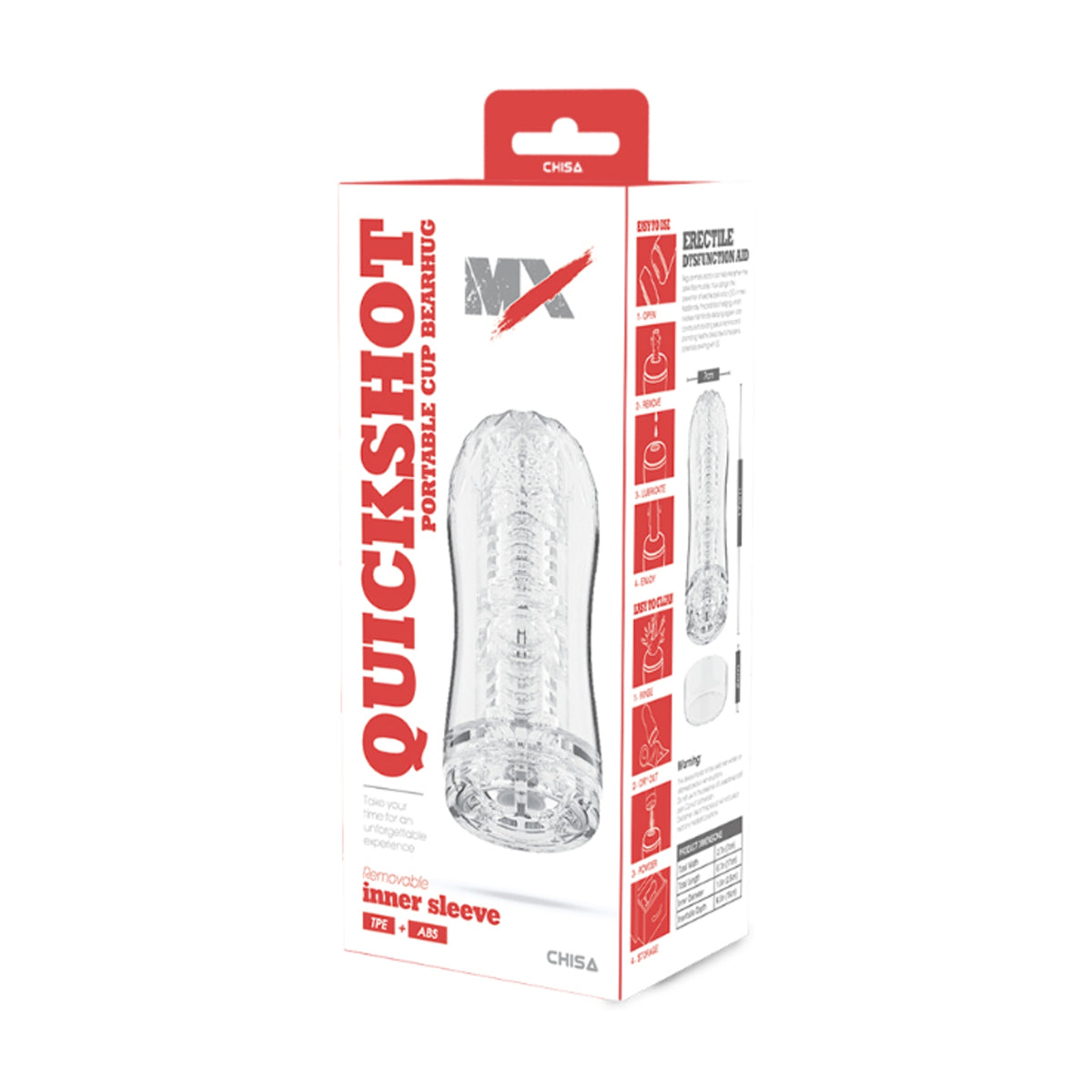 MX Quickshot Portable Bearhug Cup in retail packaging