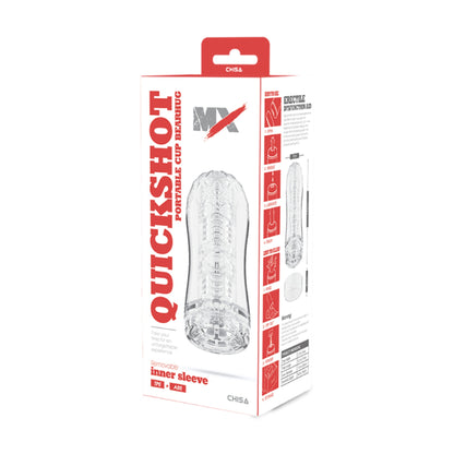 MX Quickshot Portable Bearhug Cup in retail packaging
