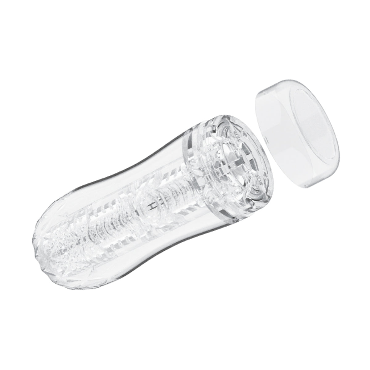 Clear stroker with removable end cap