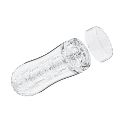 Clear stroker with removable end cap
