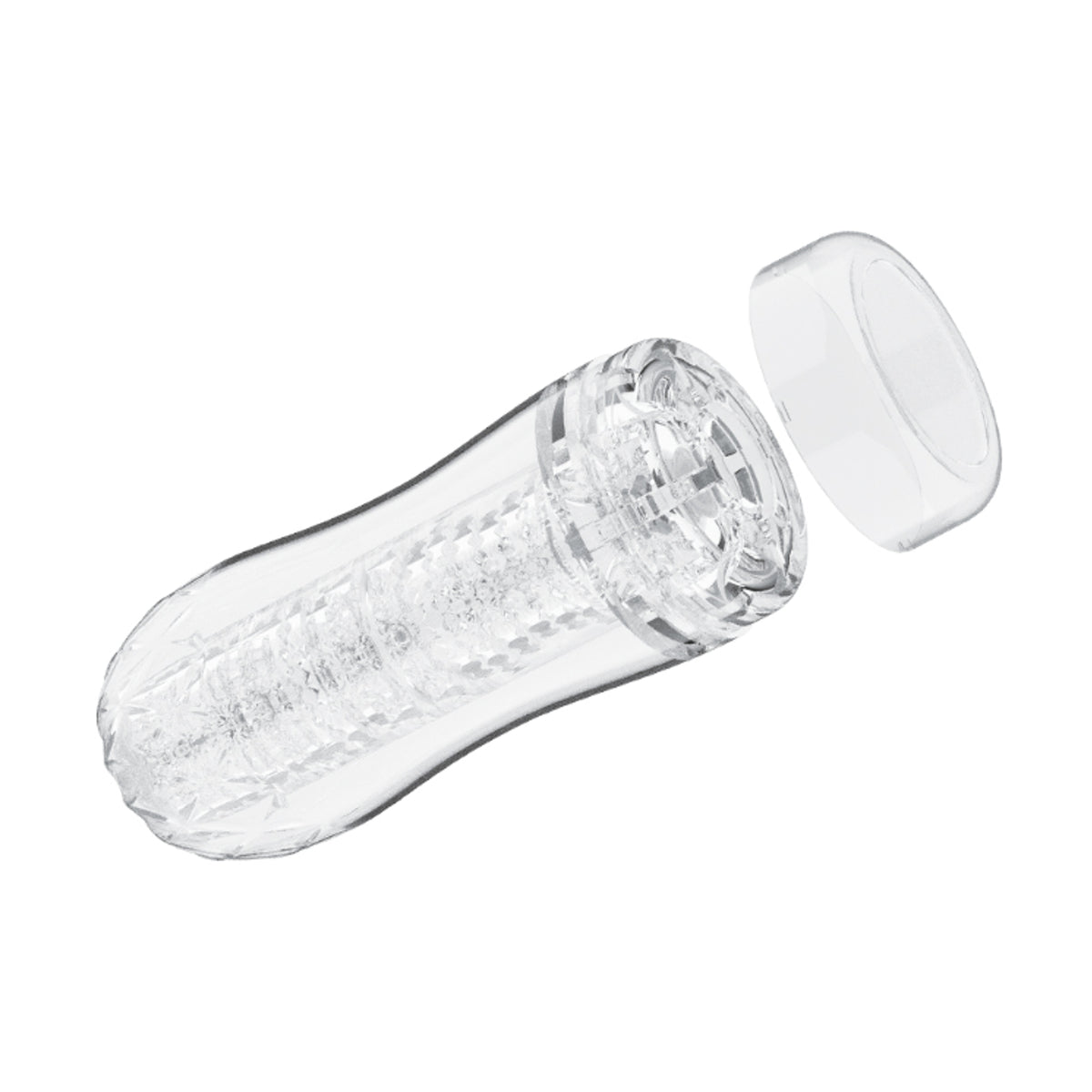 Clear stroker with removable end cap