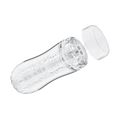 Clear stroker with removable end cap