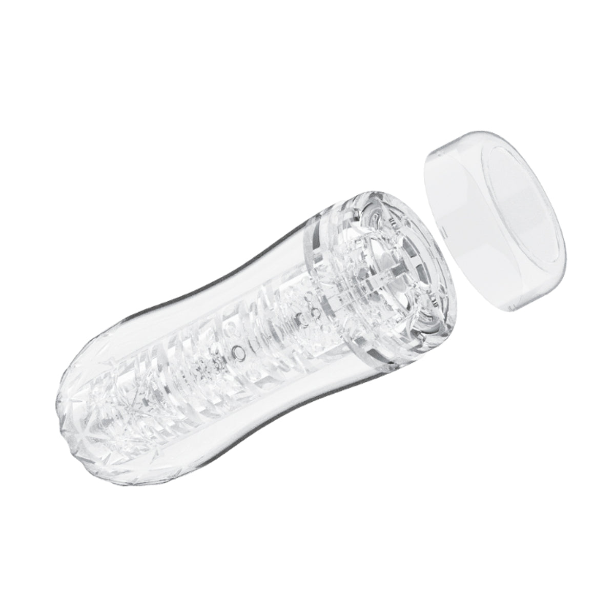 Clear stroker with removable end cap