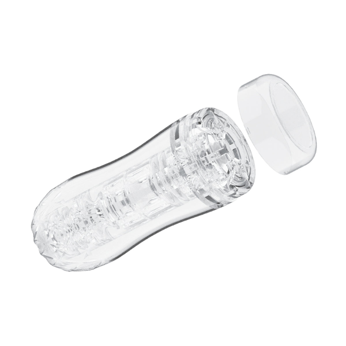 Clear stroker with removable end cap