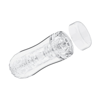 Clear stroker with removable end cap