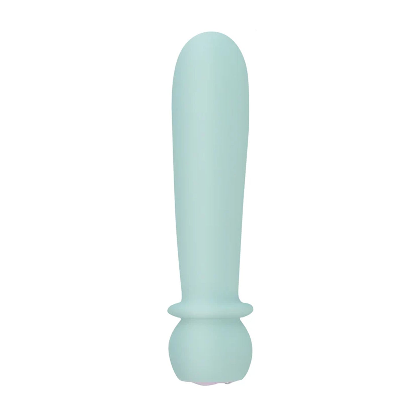 Teal bullet vibrator front view unboxed