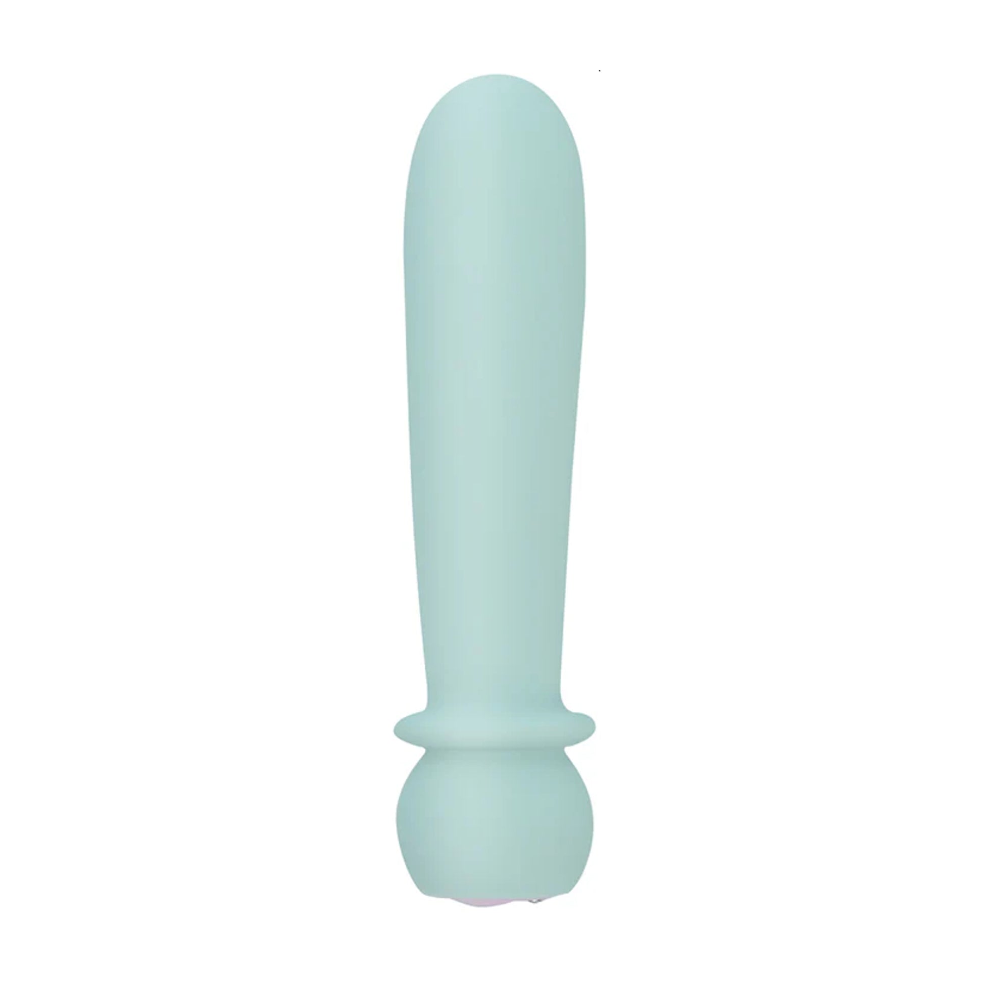 Teal bullet vibrator front view unboxed