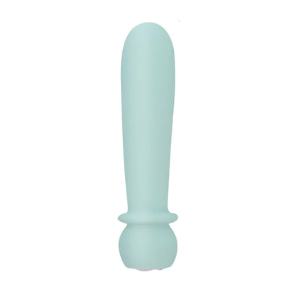 Teal bullet vibrator front view unboxed