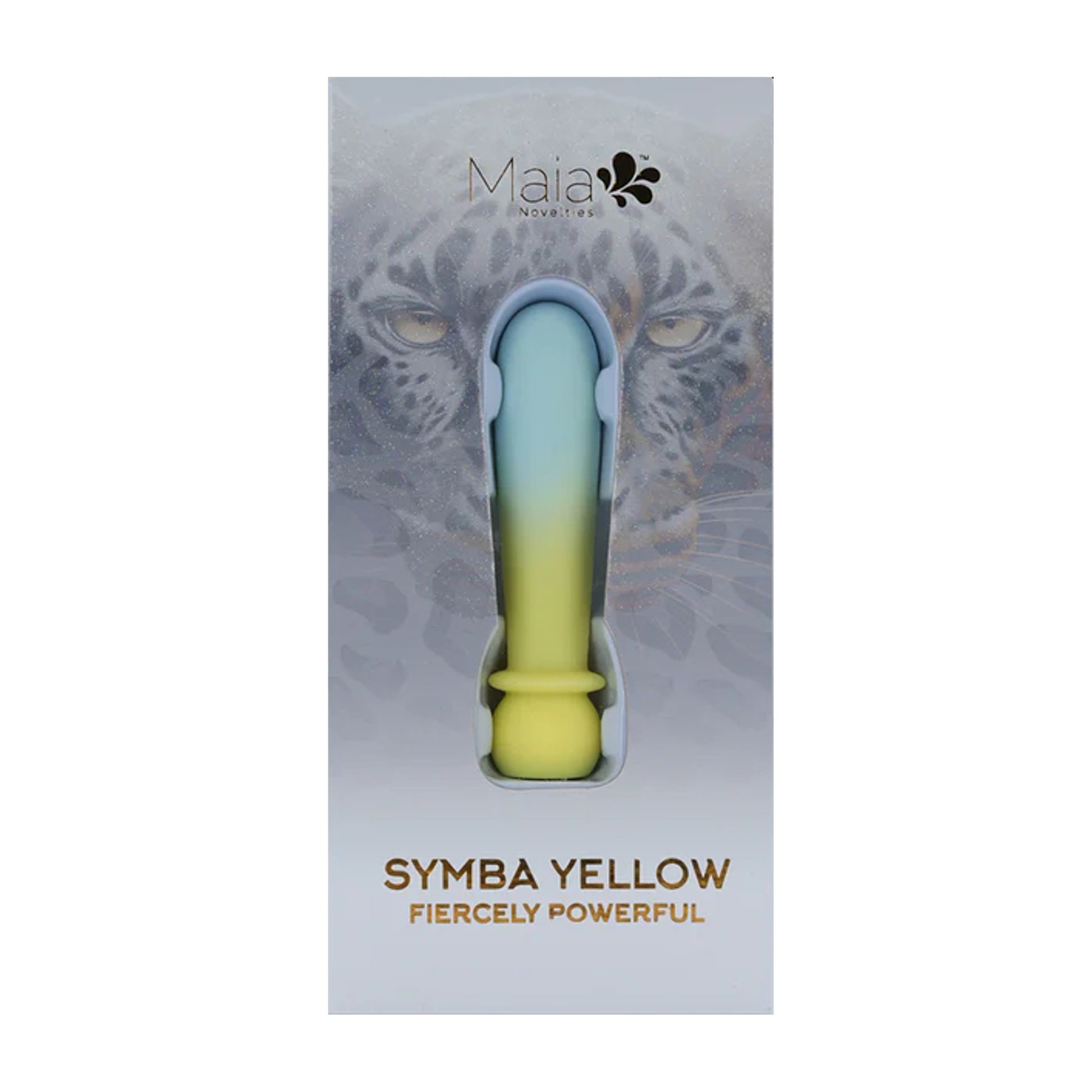 Maia Symba Smooth Flexible Bullet Yellow retail packaging