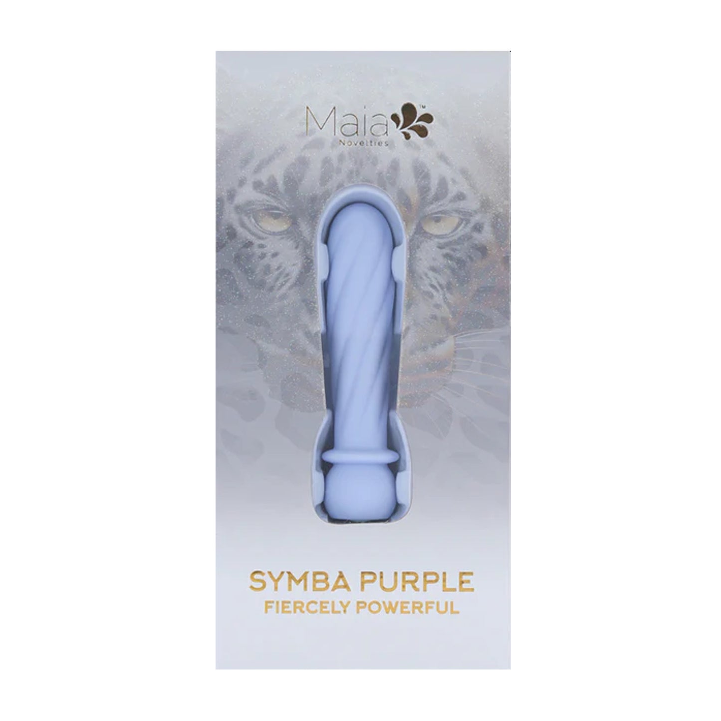 Maia Symba Swirl Flexible Bullet Purple retail packaging