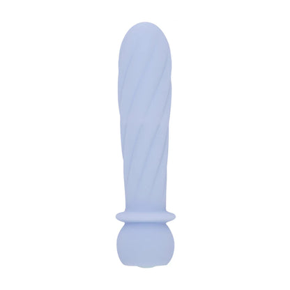Purple swirl bullet vibrator front view unboxed
