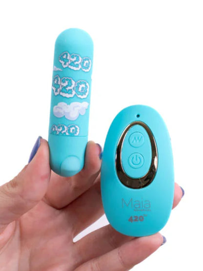Maia Jessi 420 Remote Bullet Vibrator Sky