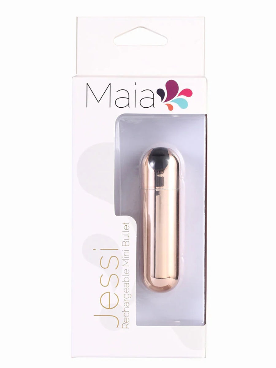 Maia Jessi USB Mini Bullet Vibrator Rose Gold