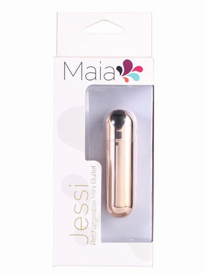 Maia Jessi USB Mini Bullet Vibrator Rose Gold